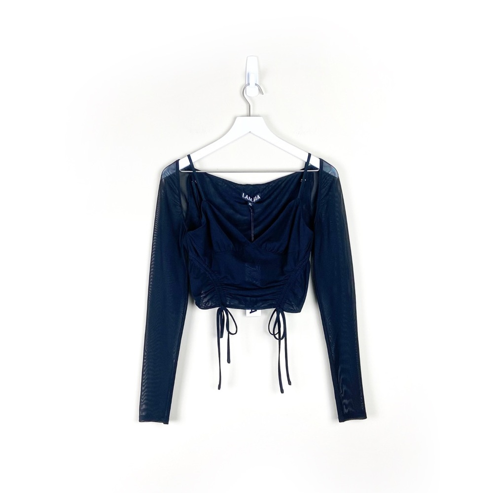 I. AM. GIA. | Asteria Crop Top in Black